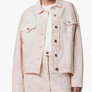 All Saints Elma Tie Dye Denim Jacket (Medium)